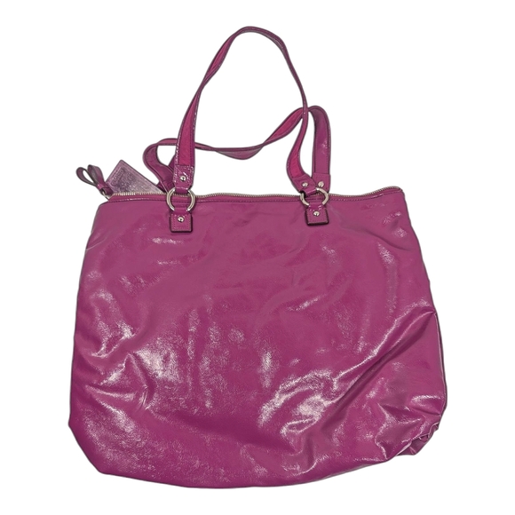 Coach Pink Leather Tote Bag - Picture 2 of 12